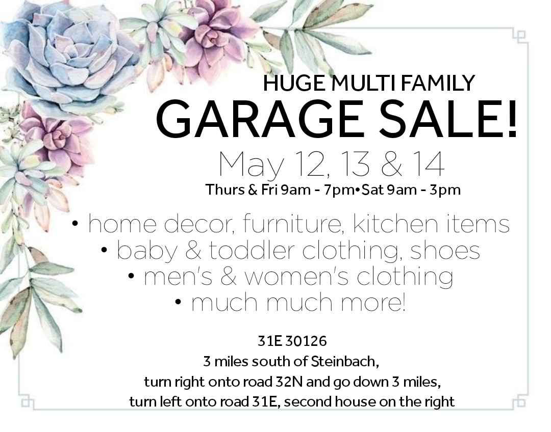 Steinbach, mb, Steinbach , MB / Steinbach / GarageSaleJunkie.ca