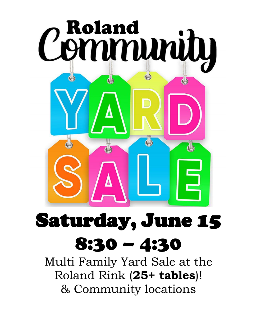 Town of Roland, Roland, MB / Winkler / GarageSaleJunkie.ca