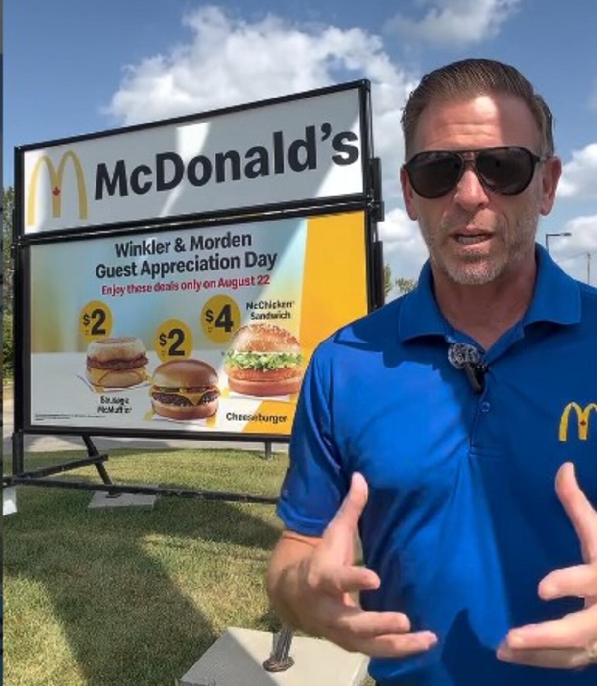 McDonald's guest appreciation day August 22nd episode artwork